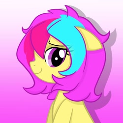 Size: 2048x2048 | Tagged: artist needed, safe, imported from derpibooru, oc, oc only, oc:cuihua, earth pony, female, gradient background, looking at you, solo