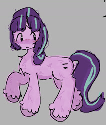 Size: 1452x1718 | Tagged: safe, artist:stanleyiffer, imported from derpibooru, starlight glimmer, pony, unicorn, blushing, cute, equal cutie mark, glimmerbetes, s5 starlight, solo, unshorn fetlocks