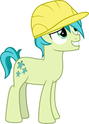 Size: 3000x4192 | Tagged: safe, artist:cloudy glow, imported from derpibooru, sandbar, earth pony, pony, non-compete clause, .ai available, clothes, cute, hard hat, hat, male, safety hat, sandabetes, simple background, solo, stallion, teenager, transparent background, vector