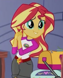 Size: 487x602 | Tagged: safe, imported from derpibooru, sunset shimmer, human, equestria girls, legend of everfree, beautiful, cropped, cute, hands together, happy birthday