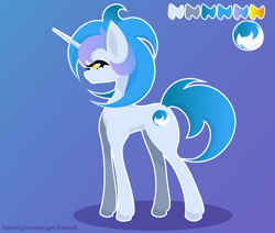 Size: 2600x2200 | Tagged: safe, artist:margaritaenot, imported from derpibooru, oc, pony, unicorn, commission, gradient background, solo, vector