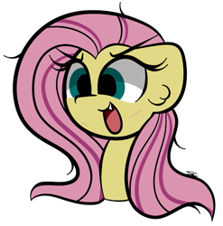 Size: 675x683 | Tagged: safe, artist:sugarcloud12, imported from derpibooru, fluttershy, pony, bust, portrait, scar, simple background, solo, transparent background