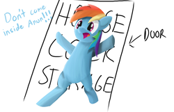 Size: 1866x1200 | Tagged: safe, artist:nonnyanon, rainbow dash, standing