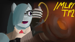 Size: 1600x900 | Tagged: safe, artist:nonnyanon, marble pie, anthro, medic, team fortress 2