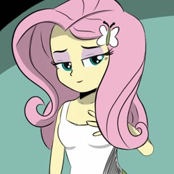 Size: 720x720 | Tagged: safe, artist:glim_gg, imported from derpibooru, fluttershy, human, equestria girls, female, solo