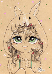 Size: 1024x1444 | Tagged: safe, artist:lailyren, imported from derpibooru, oc, oc only, pony, unicorn, clothes, freckles, hoodie, solo, starry eyes, wingding eyes