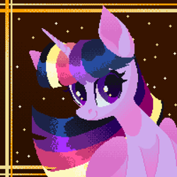 Size: 1800x1800 | Tagged: safe, artist:neonishe, imported from derpibooru, twilight sparkle, alicorn, pony, cute, pixel art, solo, twilight sparkle (alicorn), upscaled