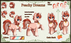 Size: 4152x2529 | Tagged: safe, artist:pridark, imported from derpibooru, peachy, pony, chest fluff, collar, fluffy, solo