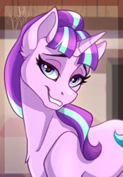 Size: 411x590 | Tagged: safe, artist:balco-ra, imported from derpibooru, starlight glimmer, pony, unicorn, female, s5 starlight, smug, smuglight glimmer, solo