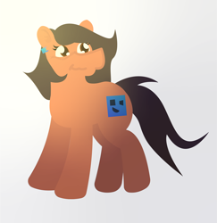 Size: 3043x3125 | Tagged: safe, artist:epsipeppower, imported from derpibooru, oc, oc only, oc:robertapuddin, earth pony, cute, gradient background, happy, shading, solo