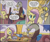 Size: 564x479 | Tagged: safe, idw, imported from derpibooru, discord, fluttershy, draconequus, pegasus, pony, comic, dialogue, duo, duo male and female, female, male, mare, official comic, paintbrush, painting, sign, speech bubble, stare, the stare