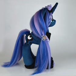 Size: 1000x1000 | Tagged: safe, artist:larsen toys, imported from derpibooru, princess luna, alicorn, pony, accessory, auction open, female, irl, photo, plushie, pony plushie, solo