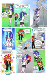 Size: 1476x2336 | Tagged: safe, artist:candyclumsy, artist:mlp-cam, artist:vyazinrei, imported from derpibooru, starlight glimmer, sunset shimmer, human, comic:equestria girls curse and madness, equestria girls, comic, dialogue, duo, female, portal, speech bubble