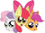 Size: 1574x1173 | Tagged: safe, artist:aprilfools, apple bloom, scootaloo, sweetie belle, earth pony, pegasus, pony, unicorn, /bale/, cutie mark crusaders, female, filly, horn, open mouth, simple background, transparent background, trio