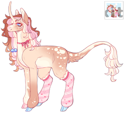 Size: 2778x2495 | Tagged: safe, artist:sleepy-nova, imported from derpibooru, oc, oc:sweet cookie, pony, unicorn, clothes, curved horn, female, horn, leg warmers, mare, simple background, solo, transparent background