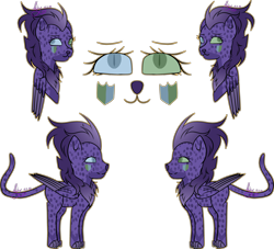 Size: 4322x3933 | Tagged: safe, artist:thecommandermiky, imported from derpibooru, oc, oc only, oc:miky command, cheetah, hybrid, pegasus, cat tail, female, mare, new design, outline, paws, pegasus oc, reference sheet, simple background, solo, tail, transparent background, wings