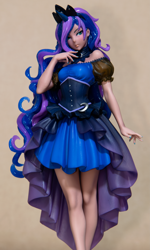 Size: 3593x6000 | Tagged: safe, imported from derpibooru, kotobukiya, princess luna, human, clothes, dark skin, dress, female, humanized, kotobukiya princess luna, merchandise, photo, solo, statue