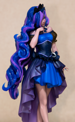 Size: 3634x5858 | Tagged: safe, imported from derpibooru, kotobukiya, princess luna, human, clothes, dark skin, dress, female, humanized, kotobukiya princess luna, merchandise, photo, solo, statue