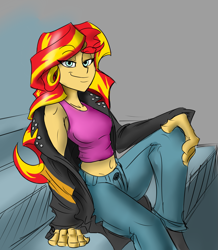 Size: 1465x1679 | Tagged: safe, artist:patanu, imported from derpibooru, sunset shimmer, human, equestria girls, commission, female, solo