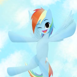 Size: 1024x1024 | Tagged: safe, artist:xlist276, imported from derpibooru, rainbow dash, pegasus, pony, female, solo