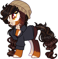 Size: 1218x1230 | Tagged: safe, artist:kurosawakuro, imported from derpibooru, oc, oc only, deer, deer pony, original species, base used, clothes, female, simple background, solo, transparent background