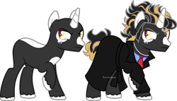 Size: 5407x3090 | Tagged: safe, artist:kurosawakuro, imported from derpibooru, oc, oc only, pony, unicorn, absurd resolution, base used, clothes, male, simple background, solo, stallion, transparent background