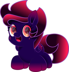 Size: 2156x2276 | Tagged: safe, artist:lincolnbrewsterfan, imported from derpibooru, oc, oc:violet wishes, pegasus, .svg available, :d, beautiful, colored wings, cute, cute face, cute smile, female, folded wings, freckles, gradient eyes, gradient hooves, gradient mane, gradient tail, gradient wings, happy, looking at you, mare, moon, movie accurate, no base, ocbetes, open mouth, open smile, pegasus oc, pink eyes, simple background, smiling, smiling at you, solo, starry eyes, stars, svg, tail, transparent background, treble clef, vector, wide eyes, wingding eyes, wings