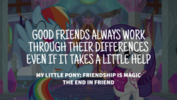 Size: 1920x1080 | Tagged: safe, edit, edited screencap, editor:quoterific, imported from derpibooru, screencap, rainbow dash, rarity, the end in friend, school of friendship
