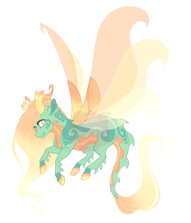 Size: 3700x4300 | Tagged: safe, artist:gigason, imported from derpibooru, oc, oc:honey drop, changepony, hybrid, pony, offspring, parent:pharynx, simple background, solo, transparent background
