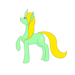 Size: 500x500 | Tagged: safe, artist:saint boniface, imported from derpibooru, oc, oc only, oc:white rosa, female, mare, simple background, solo, white background