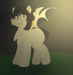 Size: 3043x3125 | Tagged: safe, artist:epsipeppower, imported from derpibooru, oc, oc:volt, bat pony, undead, vampire, vampony, art trade, cute, female, happy, mare, missing cutie mark, shading, shadow, smiling, solo
