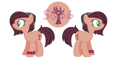 Size: 1024x502 | Tagged: safe, artist:silvercloud36, imported from derpibooru, oc, oc only, oc:cedar, earth pony, cutie mark, earth pony oc, female, mare, offspring, parent:filthy rich, parent:gloriosa daisy, reference, simple background, solo, transparent background