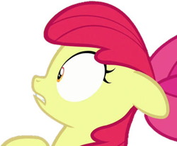 Size: 374x308 | Tagged: safe, artist:movieliker236, edit, edited screencap, imported from derpibooru, screencap, apple bloom, earth pony, pony, the perfect pear, background removed, female, filly, floppy ears, foal, not a vector, simple background, white background