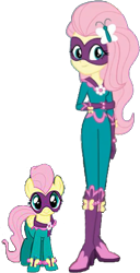 Size: 236x462 | Tagged: safe, artist:pascalmulokozi2, edit, edited screencap, imported from derpibooru, screencap, fluttershy, human, pegasus, pony, equestria girls, movie magic, power ponies (episode), spoiler:eqg specials, background removed, female, mare, not a vector, power ponies, self paradox, self ponidox, simple background, solo, transparent background