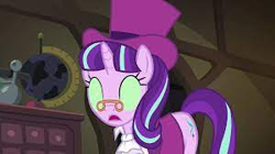 Size: 300x168 | Tagged: safe, artist:movieliker236, edit, edited screencap, imported from derpibooru, screencap, snowfall frost, starlight glimmer, pony, a hearth's warming tail, female, glowing eyes, mind control, solo, sombrafied