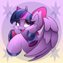 Size: 2500x2500 | Tagged: safe, artist:starcasteclipse, imported from derpibooru, twilight sparkle, alicorn, pony, bow, cheek fluff, cute, female, hair bow, happy, mare, open mouth, open smile, smiling, solo, twiabetes, twilight sparkle (alicorn), underhoof