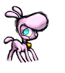 Size: 2400x2700 | Tagged: safe, artist:alts-art, imported from derpibooru, lamb, sheep, them's fightin' herds, butt, community related, female, no pupils, official, plot, pom (tfh), pom butt, simple background, solo, transparent background