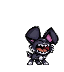 Size: 2400x2700 | Tagged: safe, artist:alts-art, imported from derpibooru, dog, them's fightin' herds, community related, official, open mouth, puppy, sharp teeth, simple background, solo, teeth, transparent background