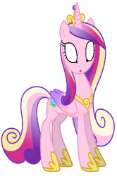 Size: 399x600 | Tagged: safe, artist:dashiesparkle, artist:movieliker236, edit, edited screencap, imported from derpibooru, screencap, princess cadance, alicorn, three's a crowd, empty eyes, female, hypnosis, royalty, simple background, solo, white background, wrong aspect ratio