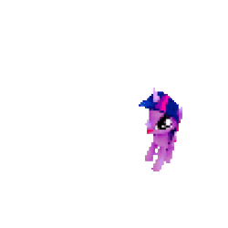 Size: 540x540 | Tagged: safe, artist:kerpupu, twilight sparkle, pony, unicorn, 3d, animated, blender, emanata, female, gif, heart, kissing, looking at you, mare, simple background, solo, transparent background, unicorn twilight