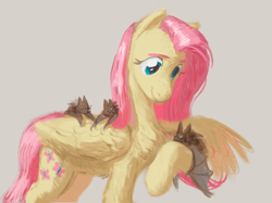Size: 1668x1245 | Tagged: safe, artist:geonid, imported from derpibooru, fluttershy, bat, pegasus, pony, female, mare, solo