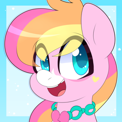 Size: 2000x2000 | Tagged: safe, artist:saveraedae, imported from derpibooru, oc, oc only, oc:malarkey, earth pony, pony, bust, earth pony oc, nonbinary, ponysona, portrait, solo