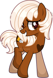 Size: 1686x2446 | Tagged: safe, artist:kurosawakuro, imported from derpibooru, oc, oc only, oc:lucky penny, earth pony, pony, base used, female, mare, simple background, solo, transparent background