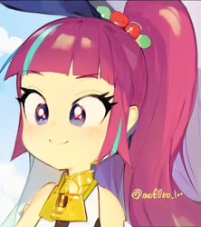 Size: 512x576 | Tagged: safe, edit, edited screencap, editor:luckreza8, imported from derpibooru, screencap, sour sweet, human, dance magic, equestria girls, spoiler:eqg specials, ai content, ai generated, anime, cute, female, generator:pinegraph, happy, sourbetes