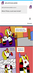 Size: 1176x2610 | Tagged: safe, artist:ask-luciavampire, imported from derpibooru, oc, pony, undead, vampire, vampony, ask, potion, tumblr