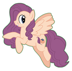 Size: 1569x1533 | Tagged: safe, artist:queertrixie, imported from derpibooru, oc, oc only, oc:persimmon wings, pegasus, female, magical lesbian spawn, mare, offspring, outline, parent:fluttershy, parent:sugar belle, simple background, solo, transparent background