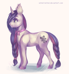 Size: 1874x2000 | Tagged: safe, artist:schnellentod, imported from derpibooru, oc, oc only, pony, unicorn, bowtie, simple background, solo, standing, white background