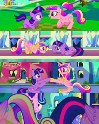 Size: 1920x2400 | Tagged: safe, alternate version, edit, edited screencap, editor:itsmgh1203, imported from derpibooru, screencap, princess cadance, starlight glimmer, trixie, twilight sparkle, alicorn, pony, unicorn, a canterlot wedding, road to friendship, season 2, season 3, season 6, season 8, the crystal empire, the times they are a changeling, spoiler:s08, butt, crown, cute, cutedance, female, filly, filly cadance, filly twilight sparkle, foal, frown, jewelry, lovebutt, magic, mare, open mouth, open smile, plot, regalia, smiling, sunshine sunshine, teen princess cadance, telekinesis, twiabetes, twibutt, twilight sparkle (alicorn), unicorn twilight, younger