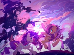 Size: 2224x1668 | Tagged: safe, artist:rugr, imported from derpibooru, fluttershy, rarity, pegasus, pony, unicorn, female, flarity, lesbian, mare, shipping