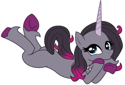 Size: 7253x4923 | Tagged: safe, artist:ejlightning007arts, artist:kp-shadowsquirrel, imported from derpibooru, pony, unicorn, them's fightin' herds, base used, butt, community related, cute, female, kissy face, leonine tail, lying down, mare, oleander (tfh), plot, pose, sexy, simple background, tail, transparent background, unshorn fetlocks, vector